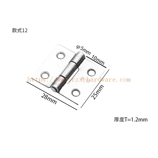 China Wholesale Stainless Steel Small Door Hinges 1Inch Small 25*28*1.2mm Butt Hinge